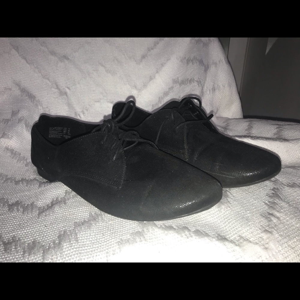 Shiny Black Oxford Lower East Side Payless size 12